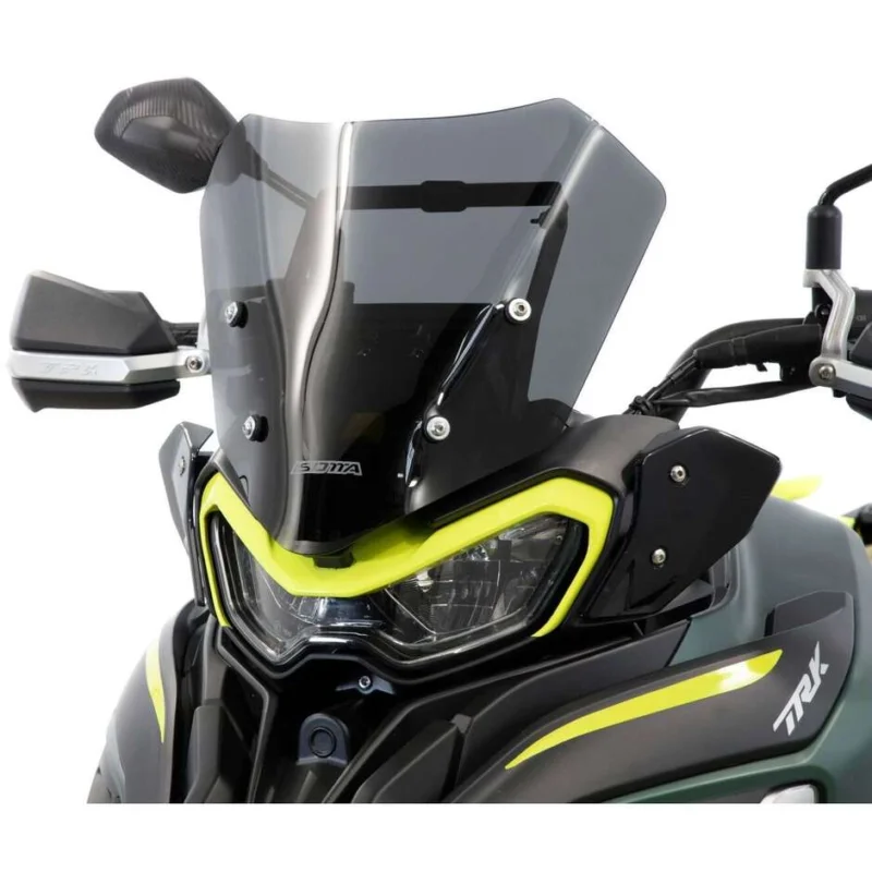 Complete LOW Windshield For Benelli TRK 702 From 2023 Dark Smoke Ultima Occasione