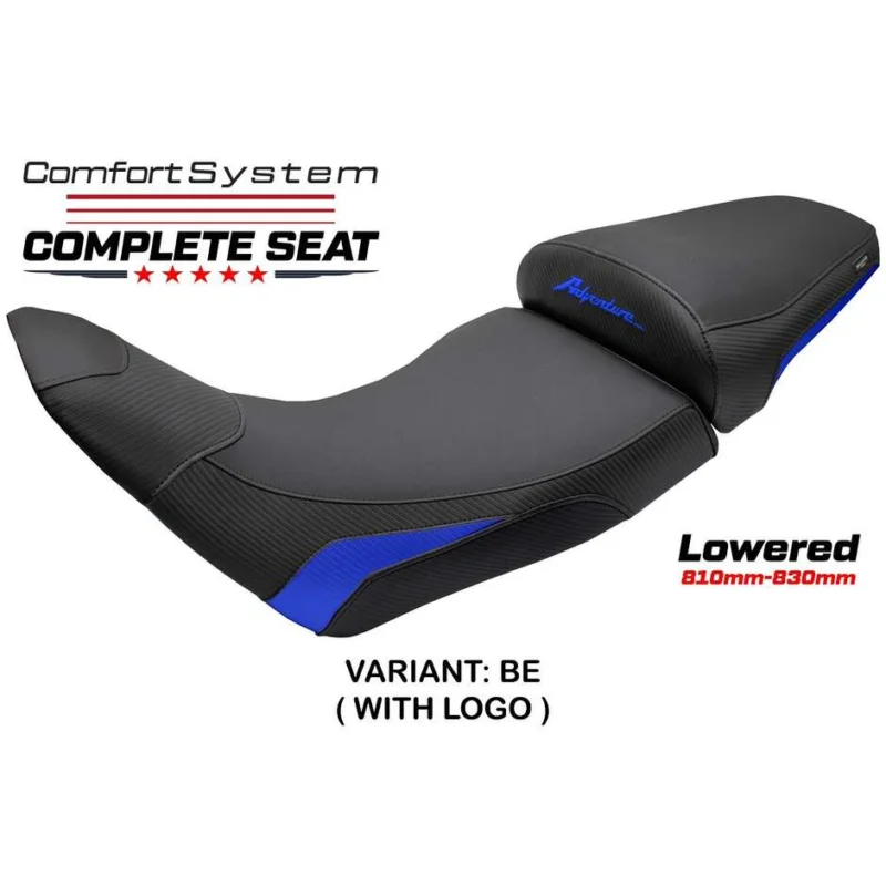 Novità Complete seat TPZ Italia Specific HonPer for Africa Twin 1100 2020-2025 Model Asmara Comfort System - Lowered