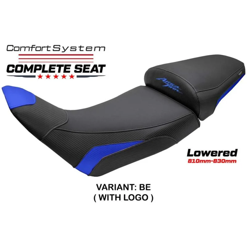 Complete seat TPZ Italia Specific HonPer for Africa Twin 1100 2020-2025 Model Asmara Comfort System - Lowered Spedizione Gratuita