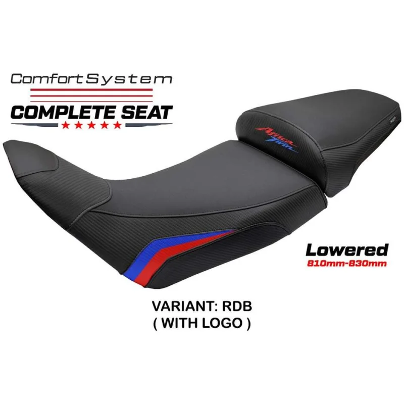 Complete seat TPZ Italia Specific HonPer for Africa Twin 1100 2020-2025 Model Asmara Comfort System - Lowered Promozione