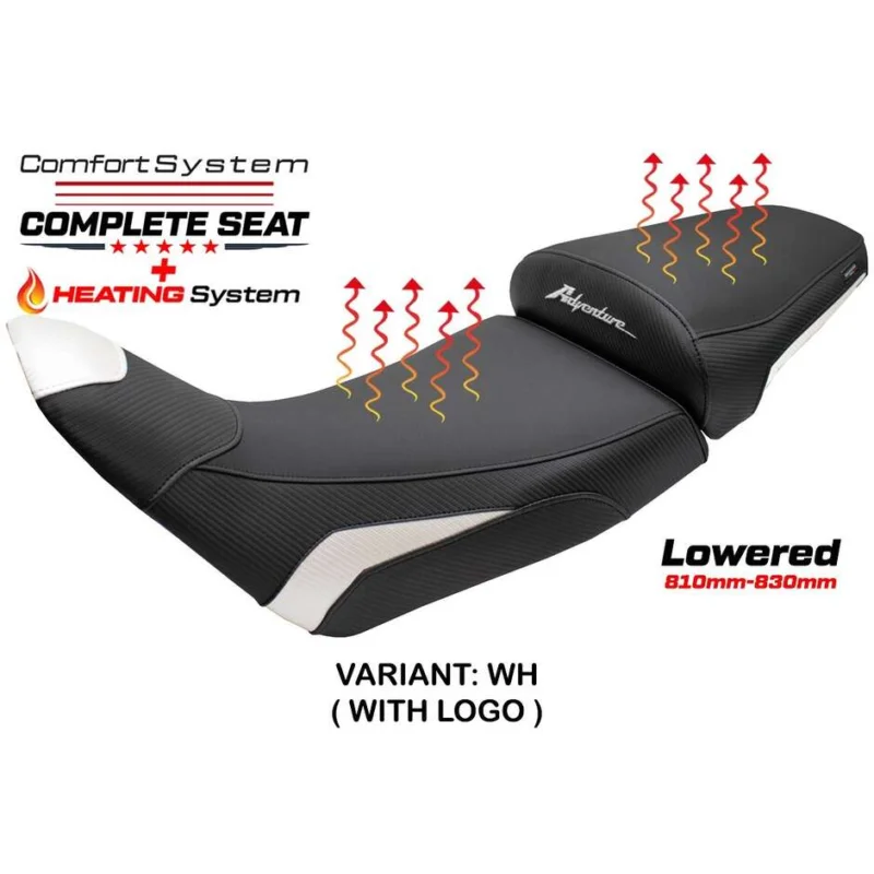 Super Prezzo Complete seat TPZ Italia Specific HonPer for Africa Twin 1100 2020-2025 Model Asmara Heating Comfort System - Lowered