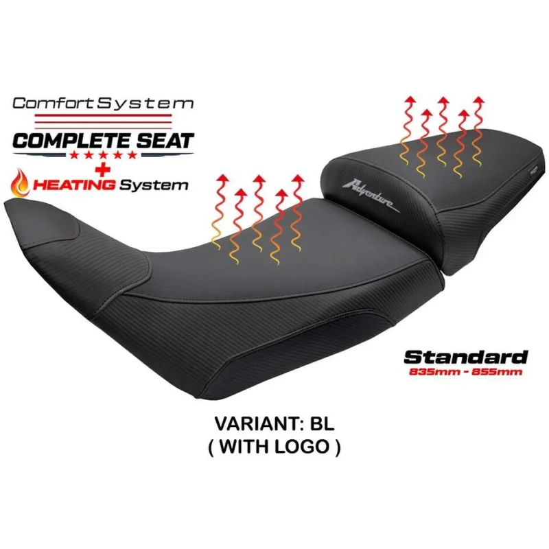 Complete seat TPZ Italia Specific HonPer for Africa Twin 1100 2020-2025 Model Asmara Heating Comfort System - Standard Ultime Pezzi
