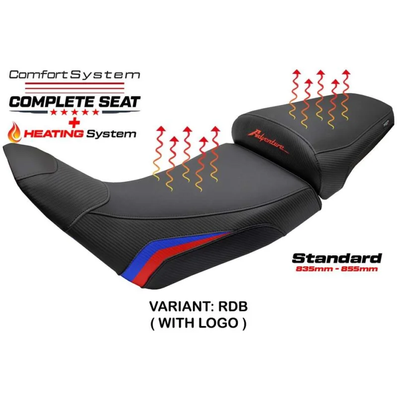 Complete seat TPZ Italia Specific HonPer for Africa Twin 1100 2020-2025 Model Asmara Heating Comfort System - Standard Novità