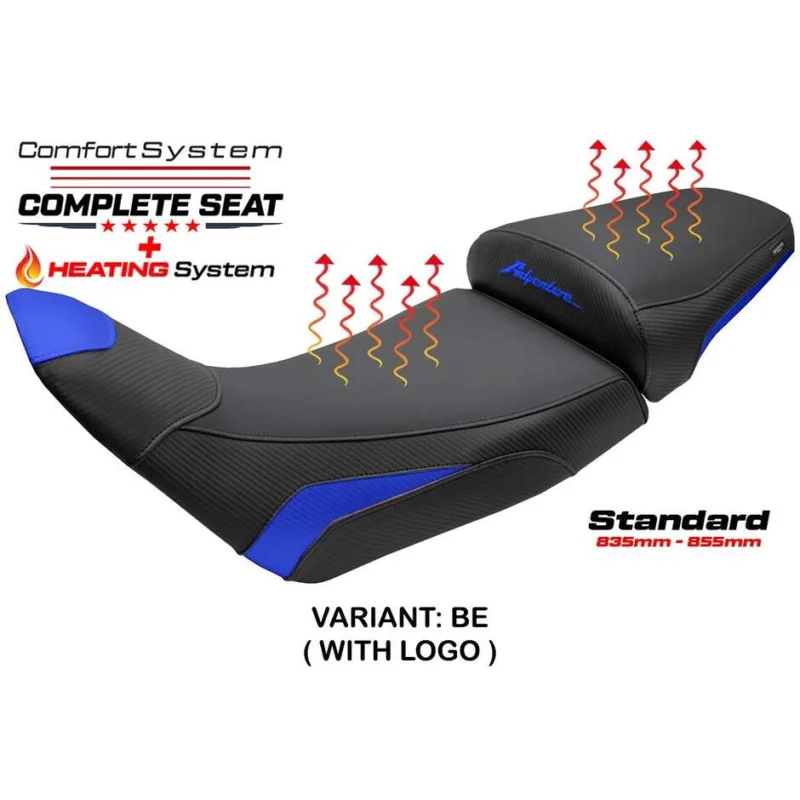 Complete seat TPZ Italia Specific HonPer for Africa Twin 1100 2020-2025 Model Asmara Heating Comfort System - Standard Più Venduto