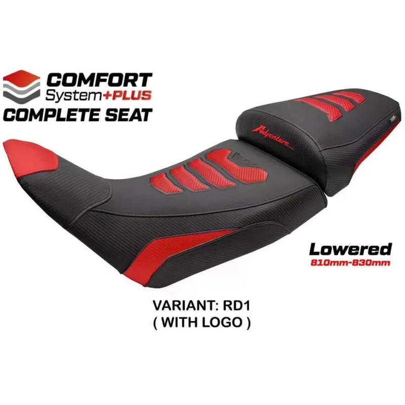Affare Complete seat TPZ Italia Specific HonPer for Africa Twin 2020-2025 Model Asmara Comfort System Plus - Lowered