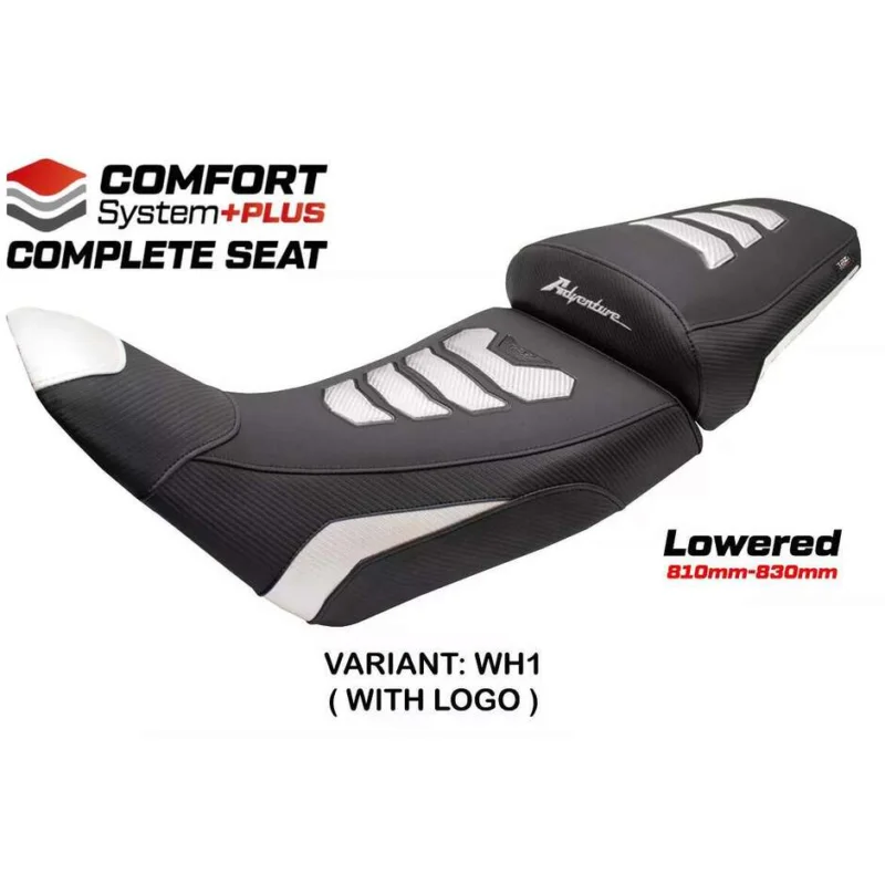 Nuova Collezione Complete seat TPZ Italia Specific HonPer for Africa Twin 2020-2025 Model Asmara Comfort System Plus - Lowered