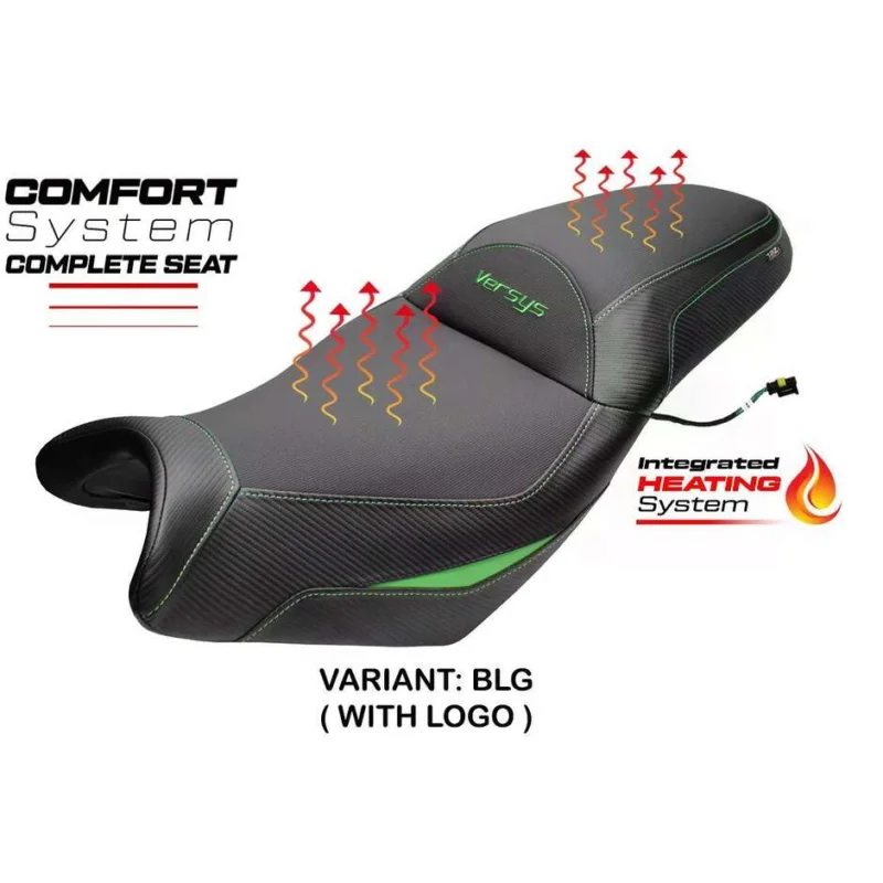 Complete seat TPZ Italia Specific KawPer asaki Versys 650 2007-2025 Model Gojo Complete Heating Comfort Seat Direttamente Dal Produttore