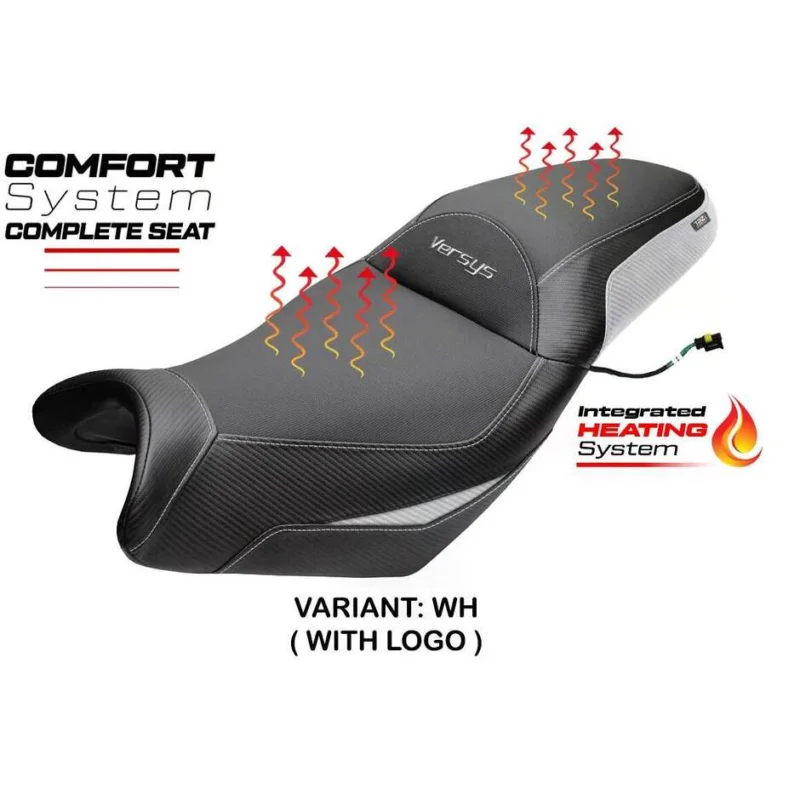 Complete seat TPZ Italia Specific KawPer asaki Versys 650 2007-2025 Model Gojo Complete Heating Comfort Seat Esclusivo