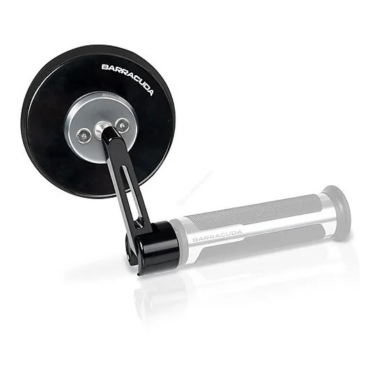 Acquista Ora Couple mirrors mirrors Motorcycles BARRACUDA SKIN-S BAR END Black