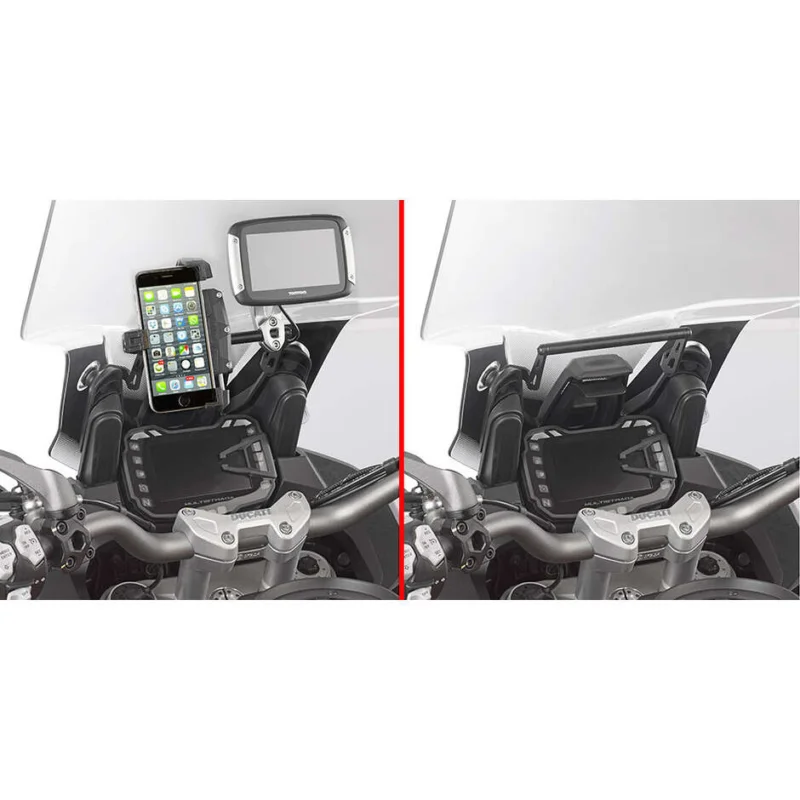 Crossbar to be mounted behind the windshield to install the S902A, S920M, S920L, S95KIT and Givi FB7408 GPS-smartphone holder Scelto Dai Clienti