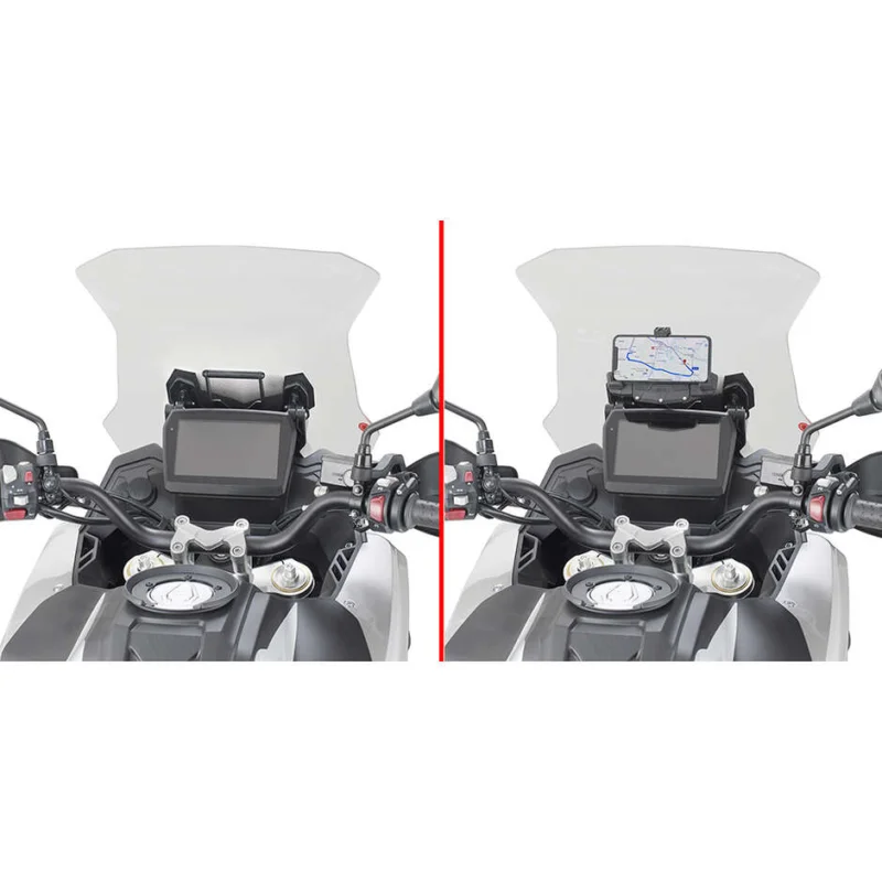 Offerta Lampo Crossbar to be mounted behind the windshield to install the S902A, S920M, S920L, S95KIT and Givi FB9257 GPS-smartphone holder For VOGE Valico 525 DSX (23 > 26); Valico 625 DSX (25 > 26)