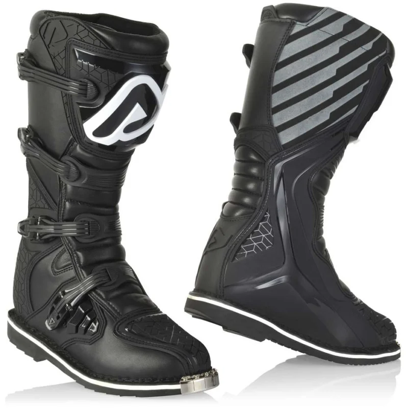 Vendita Finale Cross Enduro CE Acerbis E-TEAM All Black Motorcycle Boots