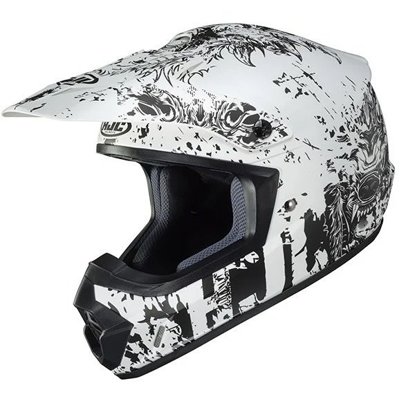 Compra Oggi Stesso Cross Enduro Child Helmet MOto HJC CL-XY II CREEPER MC10SF Matt White