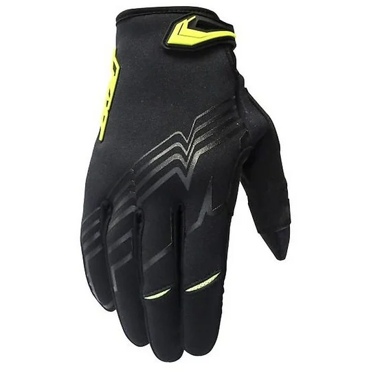 Cross Enduro Fm Racing Motorcycle Gloves NEO EN Black Yellow Saldi