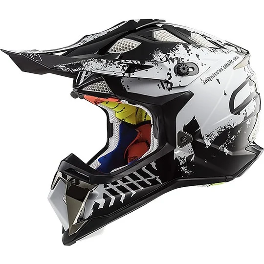 Ultima Occasione Cross Enduro Moto Helmet LS2 MX 470 Black Intruder Subterter