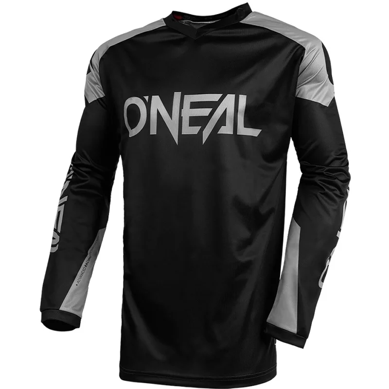 Cross Enduro Moto Jersey Oneal Matrix Jersey Ridewear Black Gray Reso Gratuito