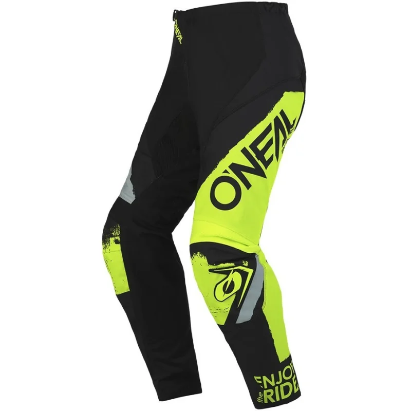 Scelto Dai Clienti Cross Enduro Moto Pants Oneal ELEMENT Pants SHOCKER V.23 Black Yellow