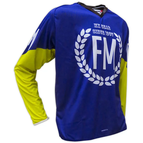 Direttamente Dal Produttore Cross Enduro Moto Racing Jersey Vintage Vintage X24 Campus Blue Yellow