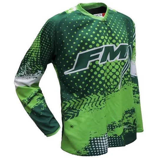Cross Enduro Moto Racing Jersey X26 FORCE 003 Fluo Green Sconto