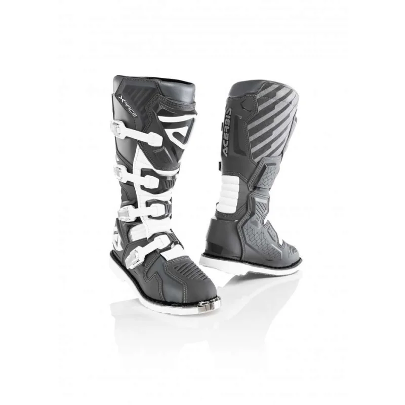 Cross Enduro Motorcycle Boots CE Acerbis X-RACE Gray Sconto