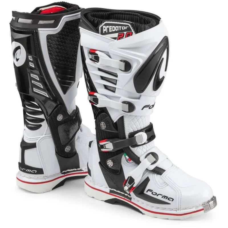 Ultima Occasione Cross Enduro Motorcycle Boots Predator 2.0 White