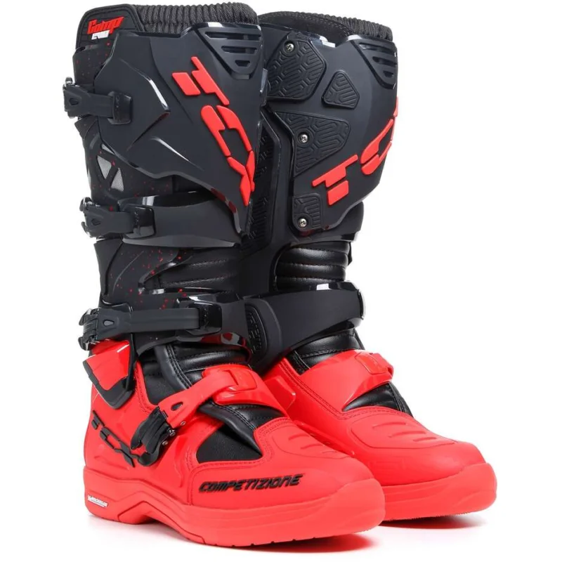Affare Cross Enduro Motorcycle Boots TCX Comp EVO 2 Michelin Black Red