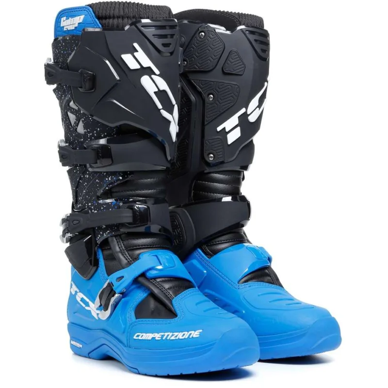 Solo Oggi Cross Enduro Motorcycle Boots TCX Comp EVO 2 Michelin Indigo Blue