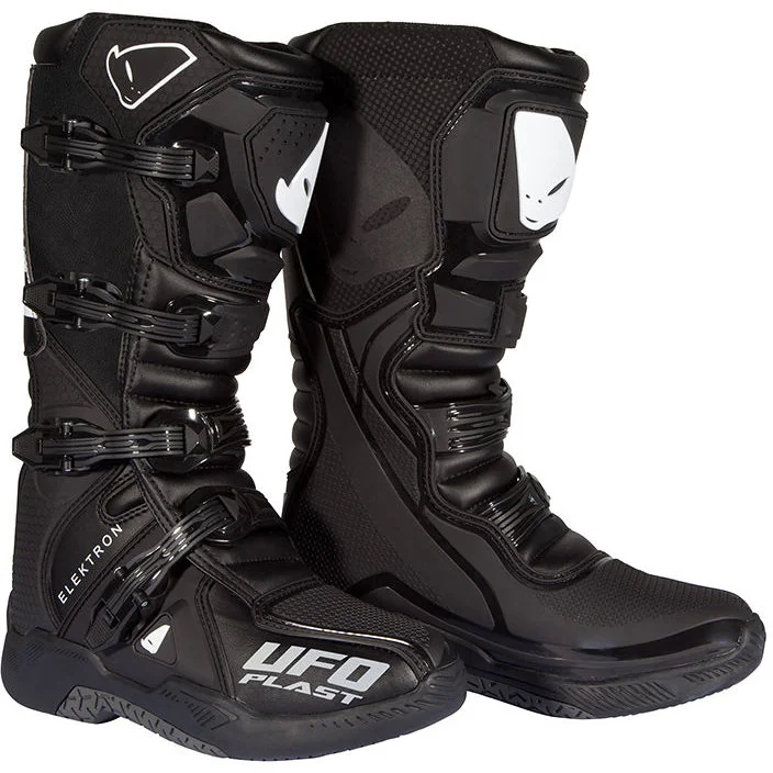 Saldi Cross Enduro Motorcycle Boots Ufo ELEKTRON Black