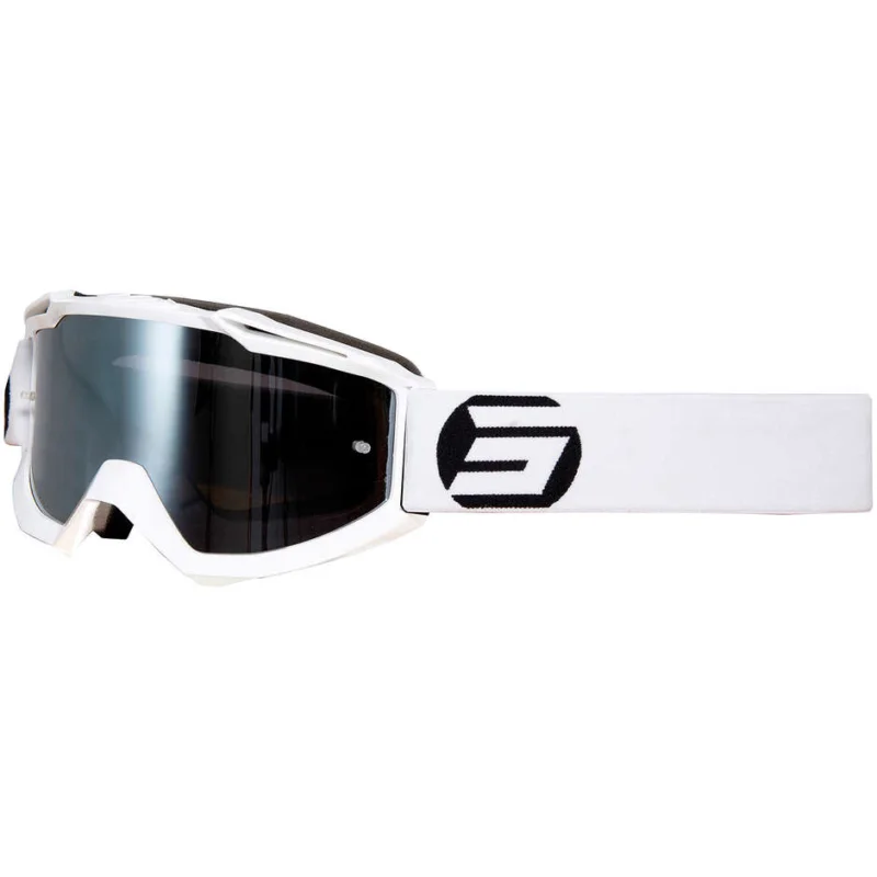 Cross Enduro Motorcycle Glasses Mask Shot IRIS Symbol White Soddisfatti O Rimborsati