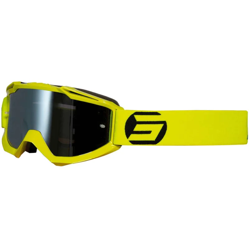 Cross Enduro Motorcycle Glasses Mask Shot IRIS Symbol Yellow Lime Più Venduto