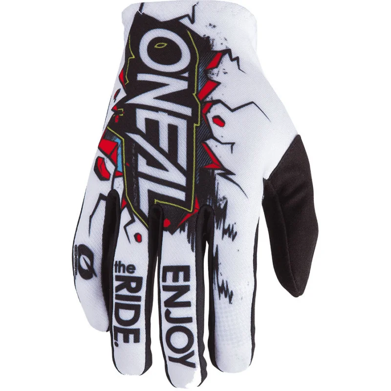 Cross Enduro Motorcycle Gloves Child Oneal Matrix Glove Villain White Promozione