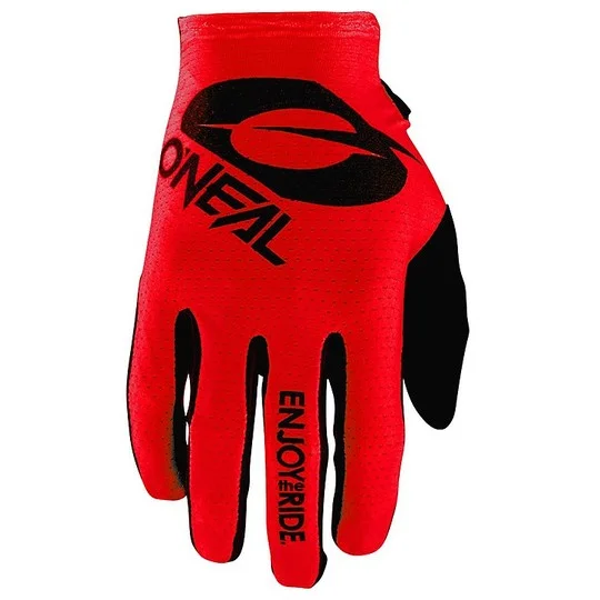 Cross Enduro Motorcycle Gloves Oneal Matrix Glove Stacked Red Occasione