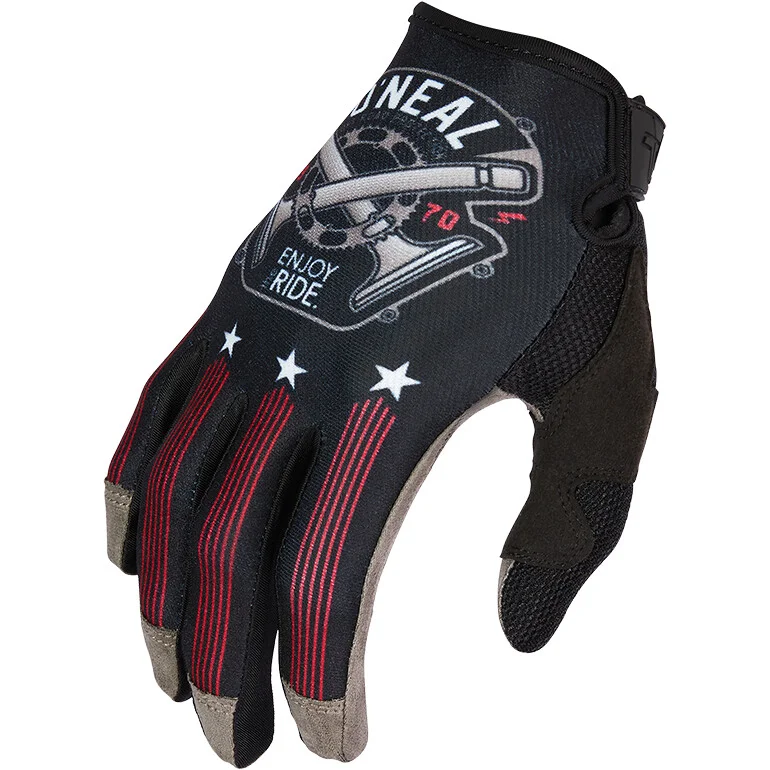 Affare Cross Enduro Motorcycle Gloves Oneal MAYHEM Glove PISTON V.23 Black White Red