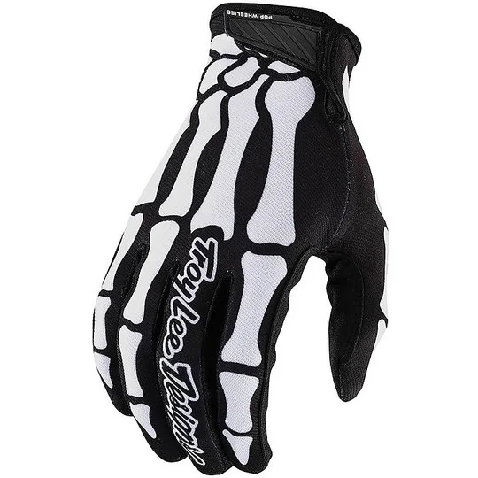 Economico Cross Enduro Motorcycle Gloves Troy Lee Design AIR SKULLY Black