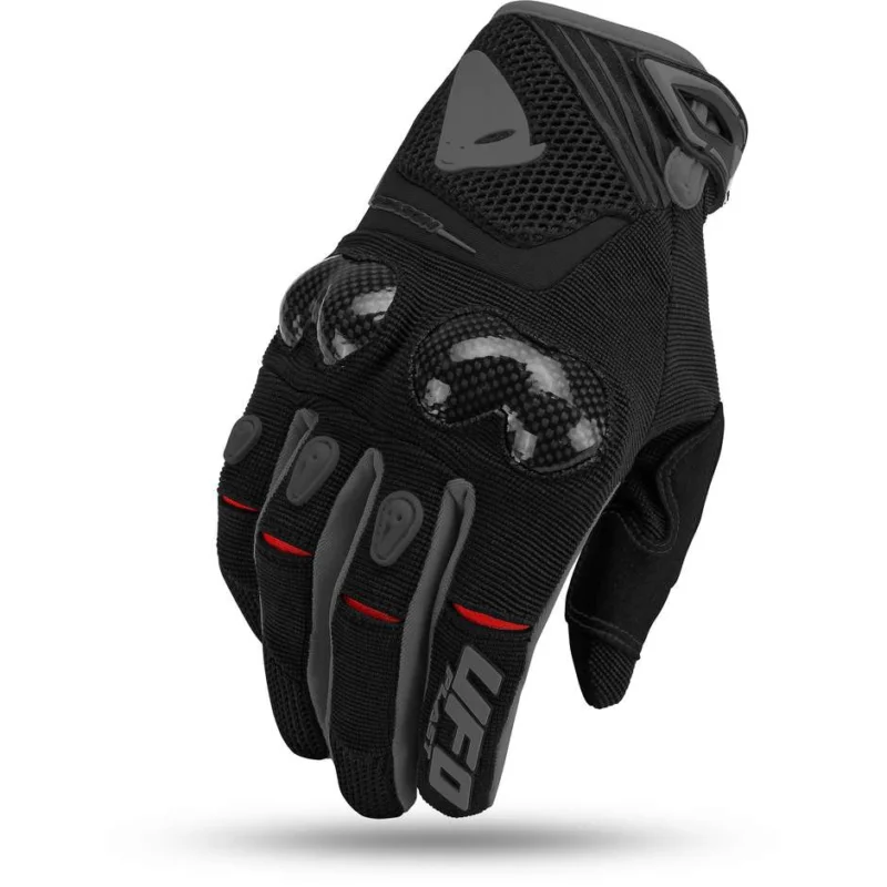Cross Enduro Motorcycle Gloves Ufo Reason Model Black With Protections Compra Oggi Stesso