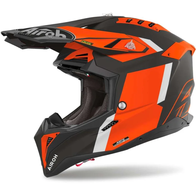 Miglior Prezzo Cross Enduro Motorcycle Helmet Airoh AVIATOR 3 GLORY Matt Orange