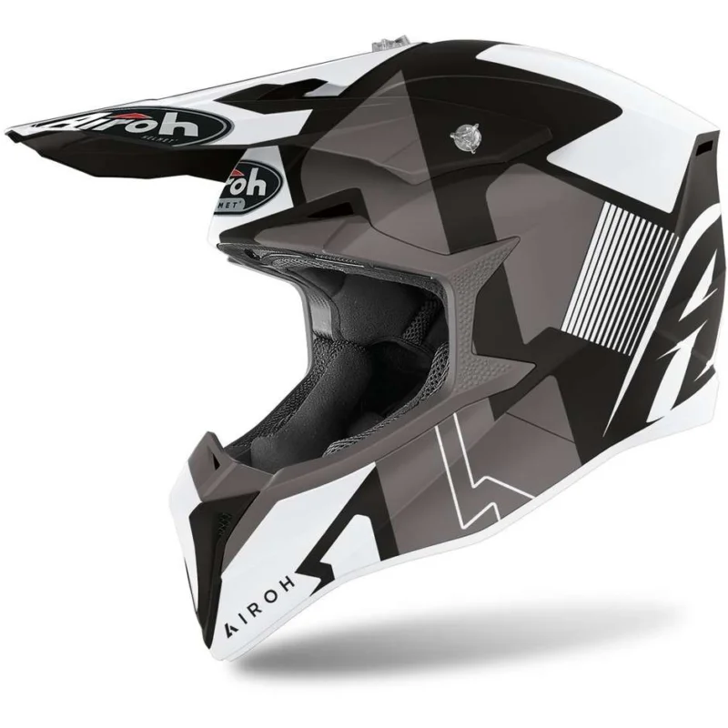 A Buon Prezzo Cross Enduro Motorcycle Helmet Airoh WRAAP Raze Matt Black