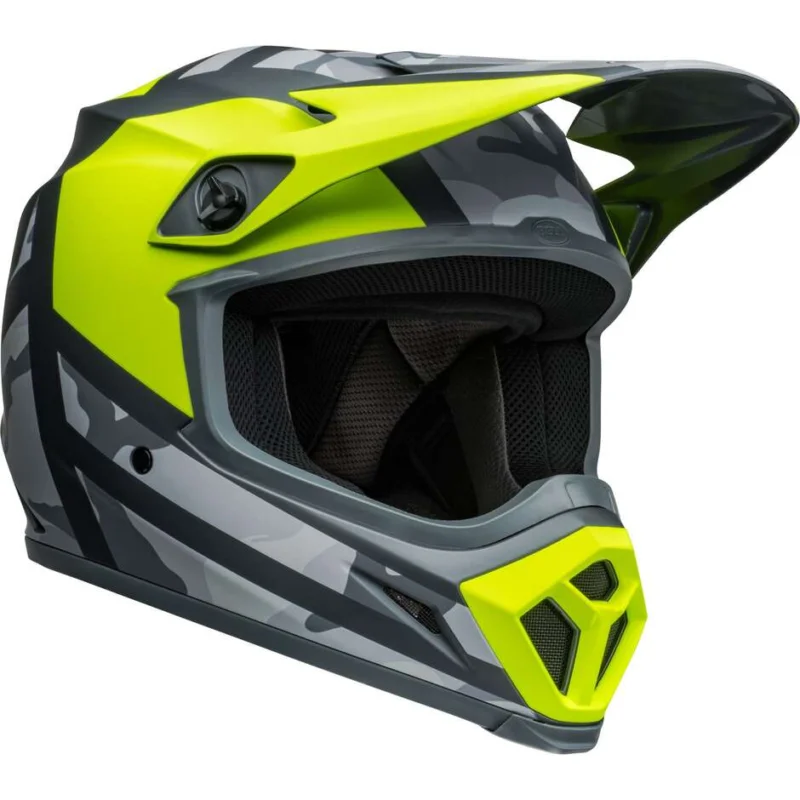 Direttamente Dal Produttore Cross Enduro Motorcycle Helmet BELL MX-9 MIPS ALTER EGO Yellow High Visibility Matt Camo