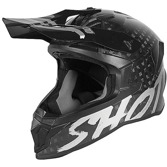 Vendita Finale Cross Enduro Motorcycle Helmet in Carbon Shot LITE UNI Carbon Black