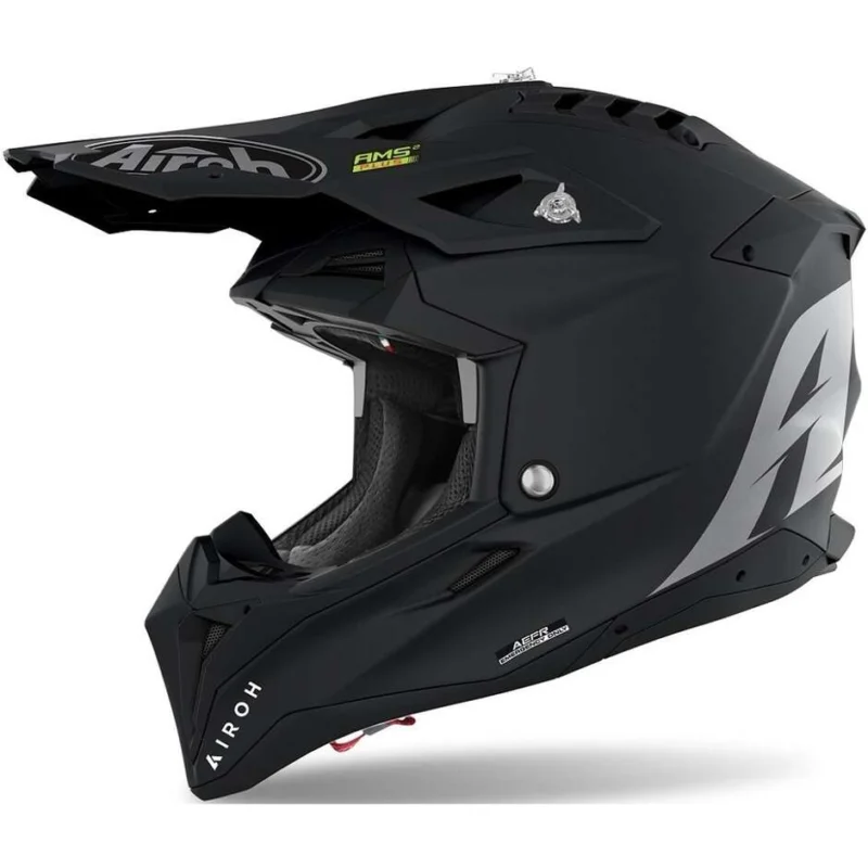 Sconto Cross Enduro Motorcycle Helmet In HPC Fiber Airoh AVIATOR 3 Color Matt Black