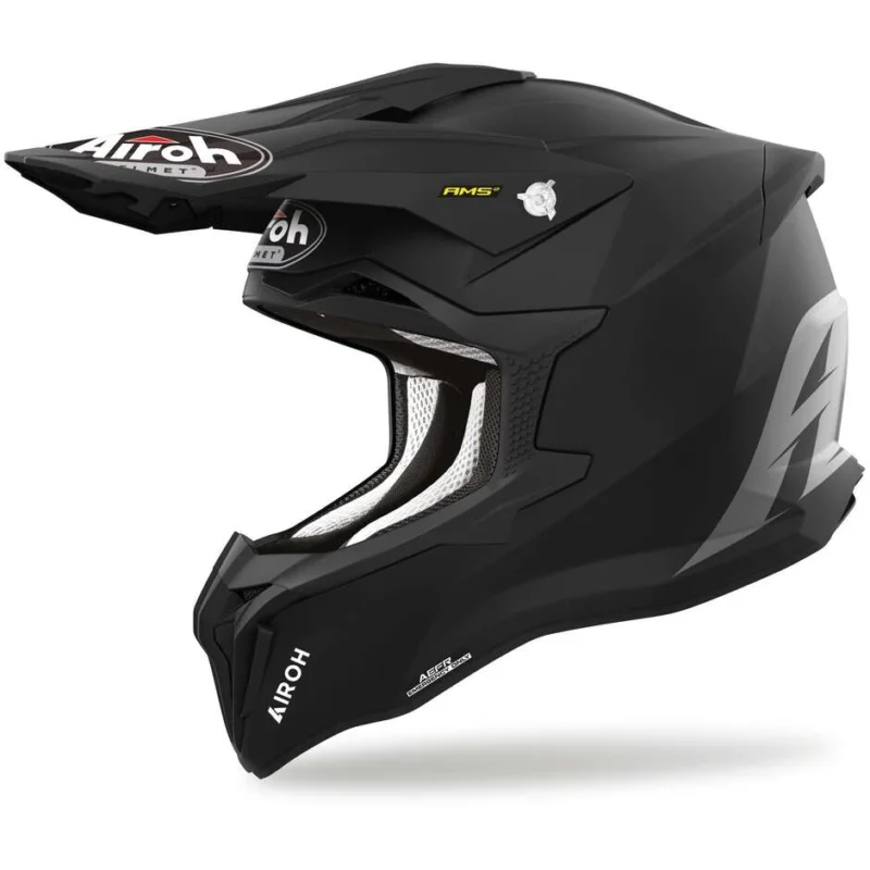 Prezzo Di Fabbrica Cross Enduro Motorcycle Helmet In HPC Fiber Airoh STRYCKER Color Matt Black
