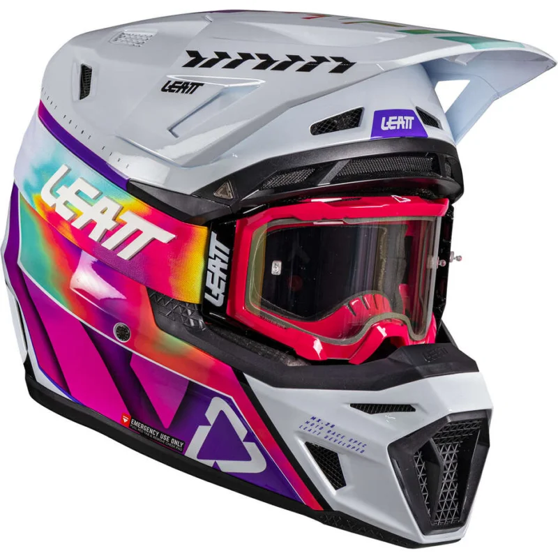 Cross Enduro Motorcycle Helmet KIT 8.5 - V26 Leatt Green Compra Adesso