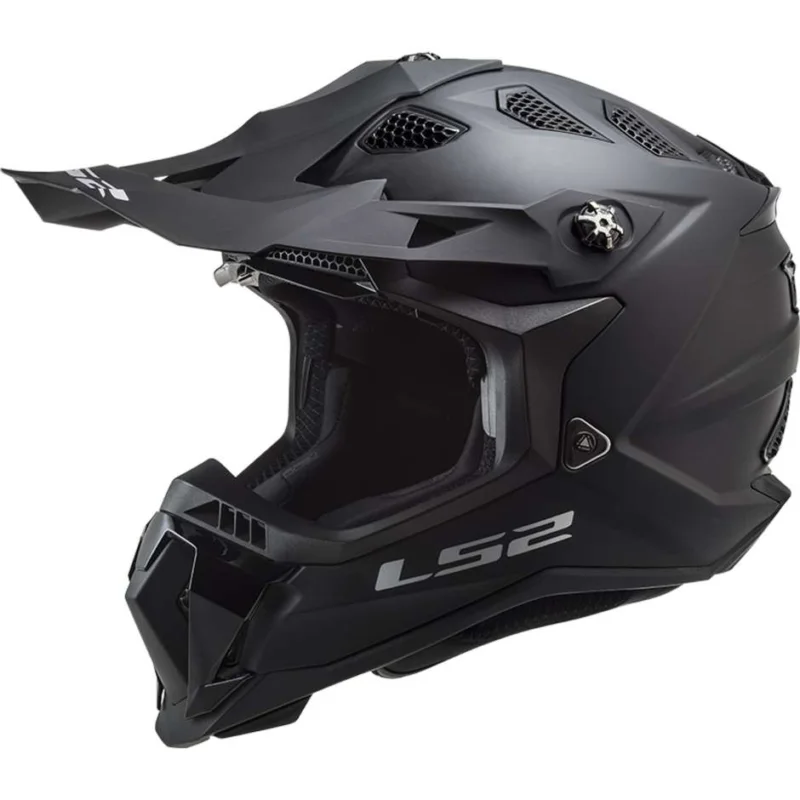 Cross Enduro Motorcycle Helmet Ls2 MX700 SUBVERTER EVO Solid Matt Black Offerta Speciale