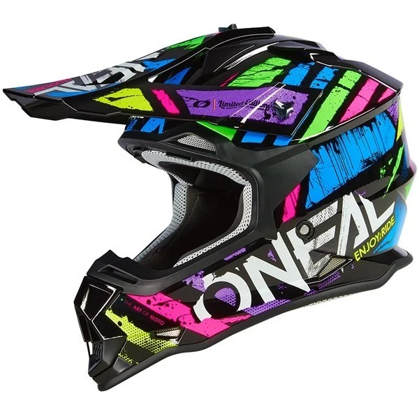 Cross Enduro motorcycle helmet Oneal 2SRS Helmet GLITCH V.23 Multicolor Direttamente Dal Produttore