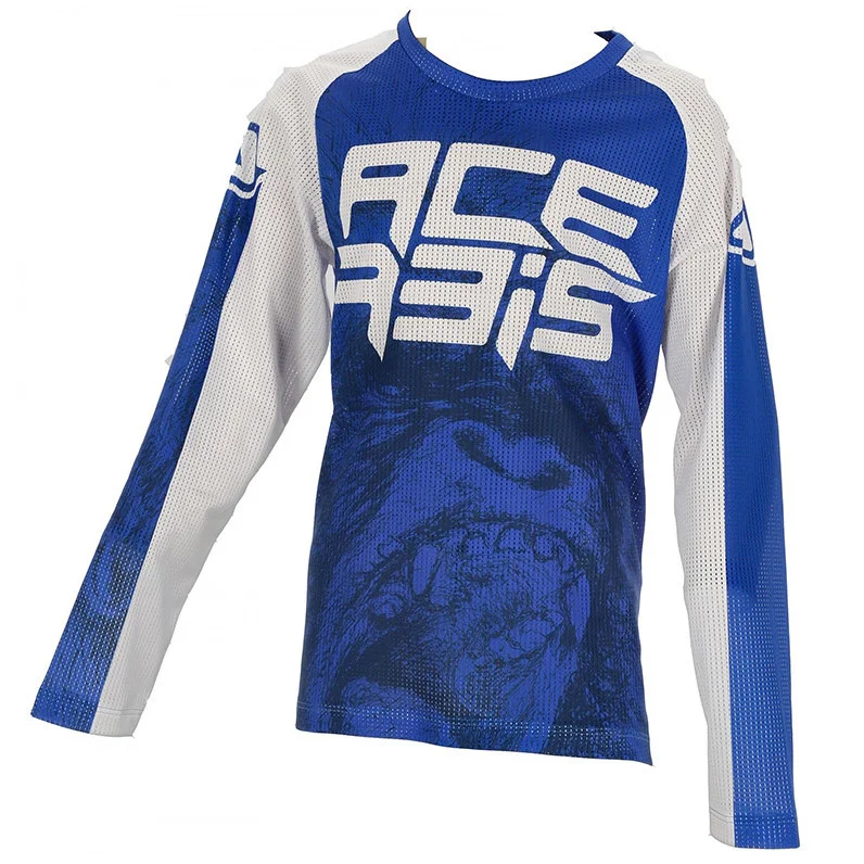 Cross Enduro Motorcycle Jersey Acerbis Mx J-Windy Two Blue White Super Prezzo