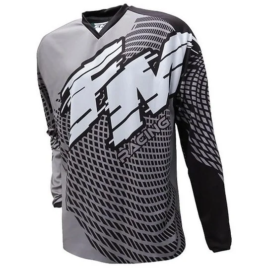 Cross Enduro Motorcycle Jersey Fm Racing X26 POWER 005 Gray Ultime Pezzi