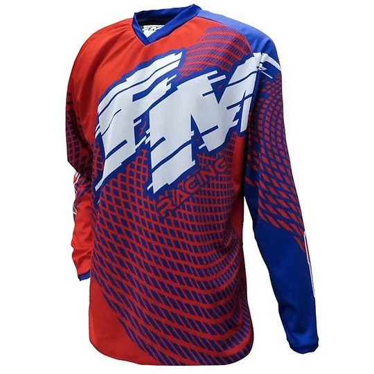 Offerta Lampo Cross Enduro Motorcycle Jersey Fm Racing X26 POWER 006 Red Blue