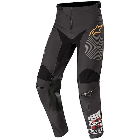 Vendita Finale Cross Enduro Motorcycle Pants Alpinestars MX20 Racer Tech FlagShip Black Gray