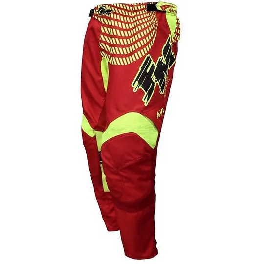 Popolare Cross Enduro Motorcycle Pants Fm Racing X26 POWER 001 Red Yellow Fluo