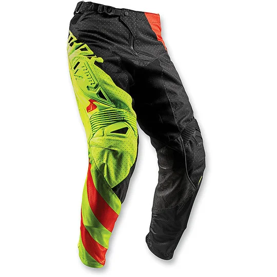 Sconto Cross Enduro Motorcycle Pants S8 Fuse Air Rive Orange Lime